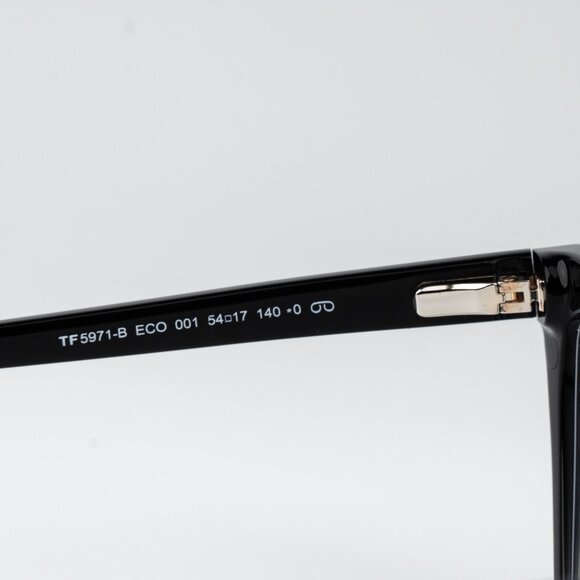 Tom Ford Woman Sunglasses Black Magnetic Clip-On Smoke Cat Eye FT5971-B 001 - Picture 9 of 11